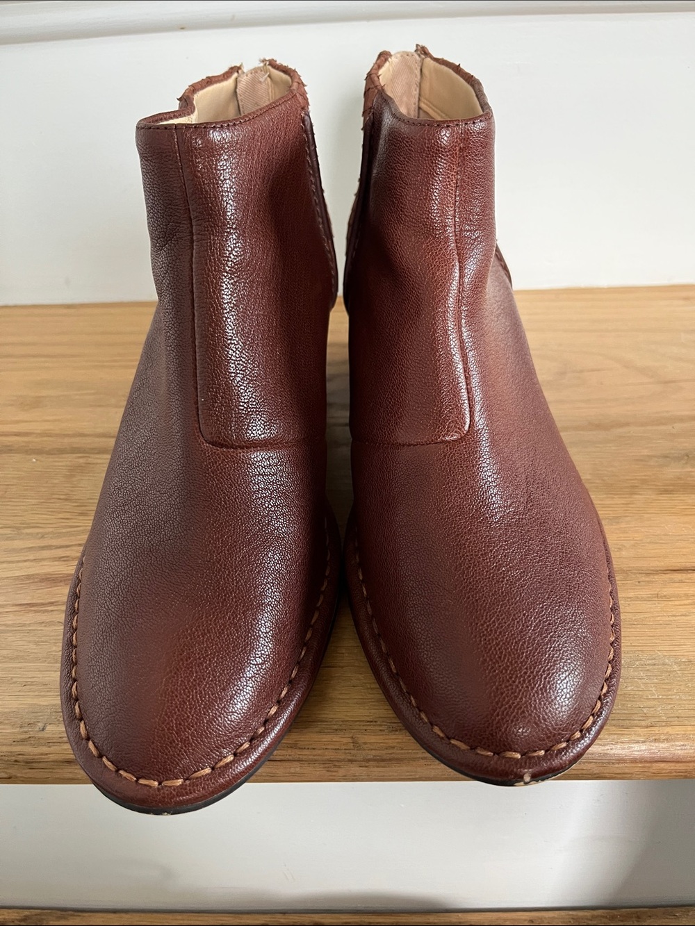 Clarks Brown Leather Women's Ankle Booties